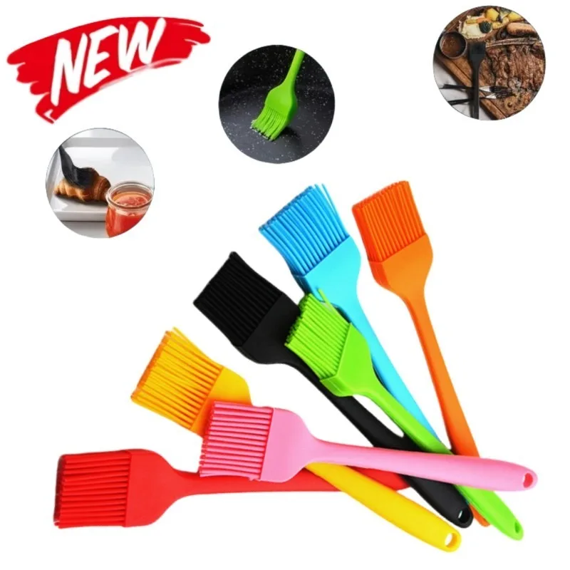 Kitchen Baking Utensils - シリコン製バーベキューブラシ 耐熱オイルブラシ ペストリー調理用 バーベキュー キッチン バー