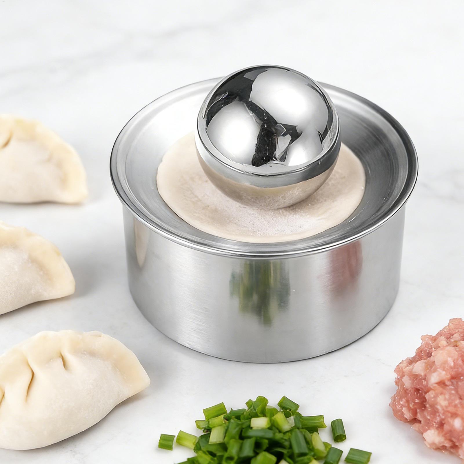 Kitchen Baking Equipment - 手動餃子皮プレス機生地シートメーカーツール自家製餃子ラビオリエンパナーダパイパスタキッチンベーキング用