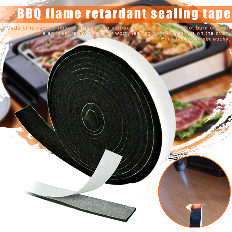 Kitchen Baking Equipment - バーベキューグリル用粘着シール,2cm x 3.6m,高温,粘着性,シーリングテープ,キッチン用耐火性