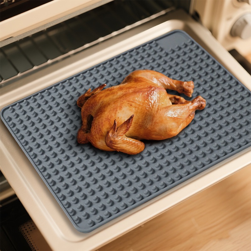 Kitchen Baking Oven - 高温耐性電子レンジ保護パッド、耐油オーブンパッド、キッチン収納断熱シリコンパッド