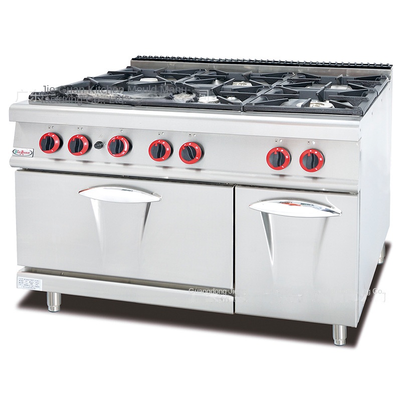 Kitchen Baking - ジーグァン GH-797A 業務用厨房コンロ 縦型ガス6口ウエスタンスタイルオーブン 6眼オーブン 小型炒め物・焼き物用