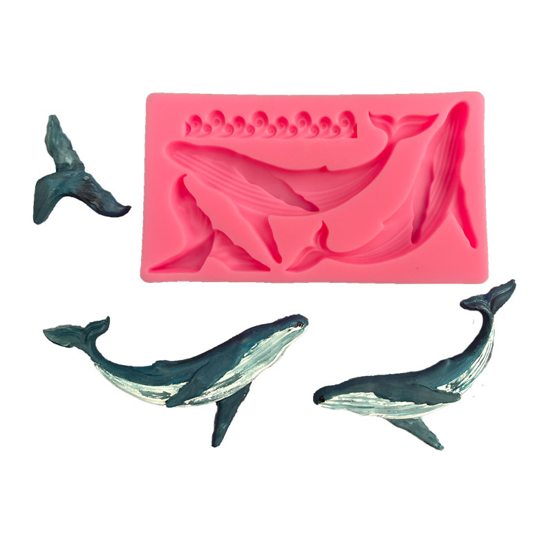 Kitchen Baking Supplies - シリコンクジラ型,日曜大工,オーシャンシリーズ,フォンダン,ケーキデコレーションツール,キッチンアクセサリー,ベーキング用品