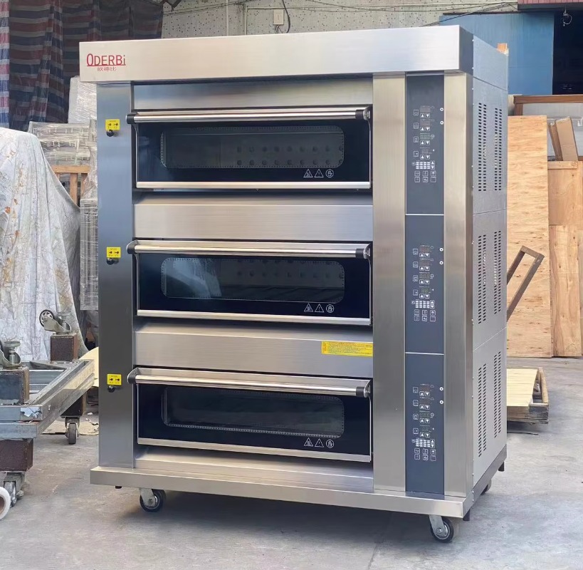Kitchen Baking Equipment - 業務用カスタマイズ3段6トレイガスオーブン ピザ・パン・ケーキ焼きオーブン ケータリング厨房機器向け