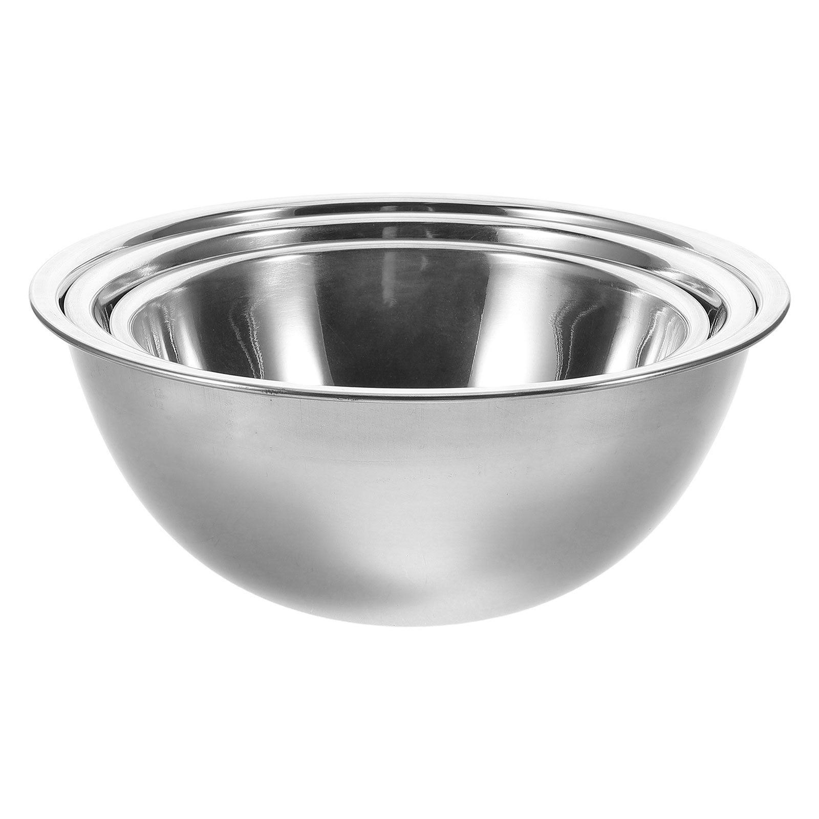 Kitchen Baking Set - 3個セット ステンレス製ミキシングボウル 大容量 滑り止め底面 ベーキング・生地捏ね・材料混合用 キッチンツール