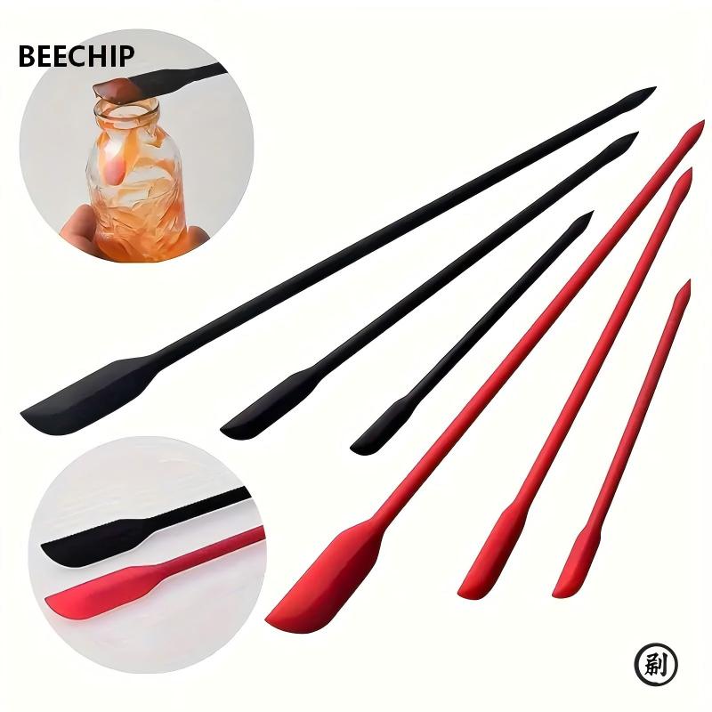 Kitchen Baking Set - 3ピースミニシリコンスパチュラセット - 耐熱性、ジャー、ボトル、キッチン用の複数サイズ