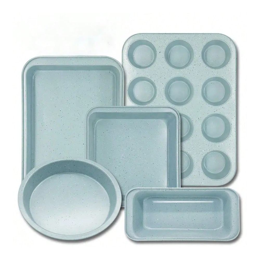 Kitchen Baking Set - 10点セットのベーキングウェアセット、ノンスティックキッチンベーキングウェア、カーボンスチール製、ベーキングアクセサリー（クッキーシート、ケーキパン、パンパン）を含む。