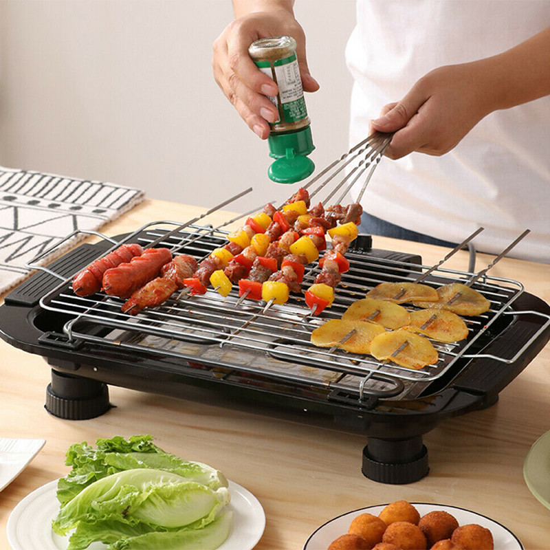 Kitchen Baking Tray Organiser - 家庭用無煙グリル 2000 ワット多機能電気グリドルベーキングパン屋内バーベキューグリル機温度制御