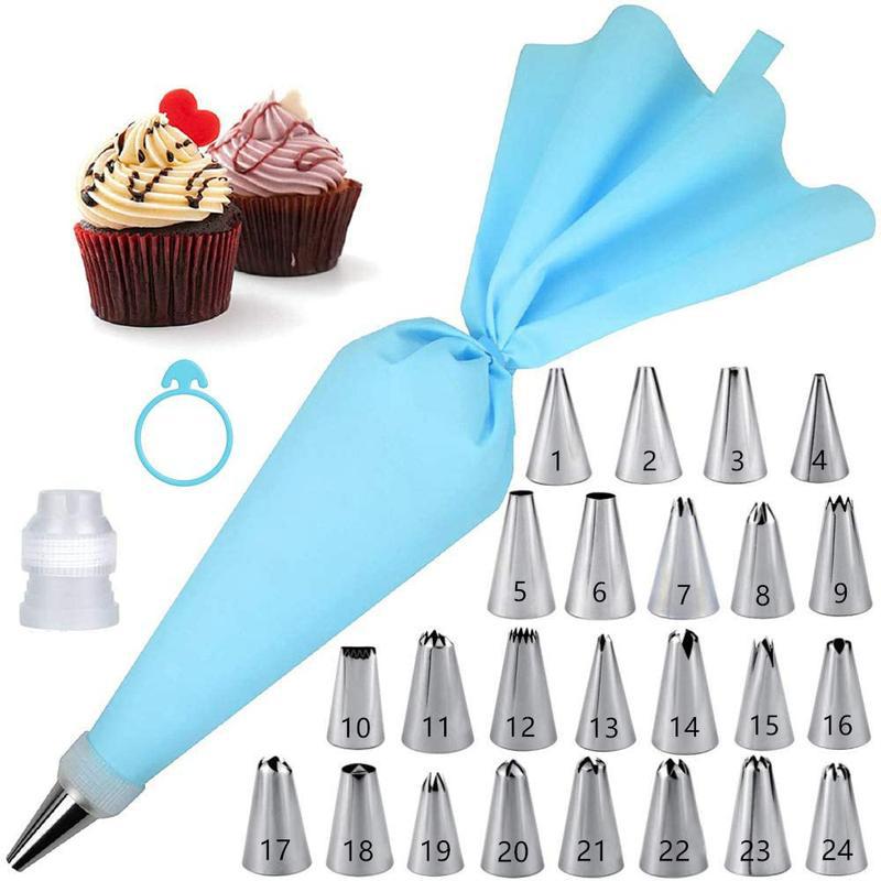 Kitchen Baking Equipment - ノズルパイピングケーキデコレーションツール製菓機器キッチンアクセサリーペストリーバッグとベーカリーセットステンレス鋼ソケット