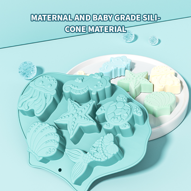 オーシャンフォンダンシリコンモールドシェルマーメイドテールタ - Kitchen Baking Utensils のレビューと価格