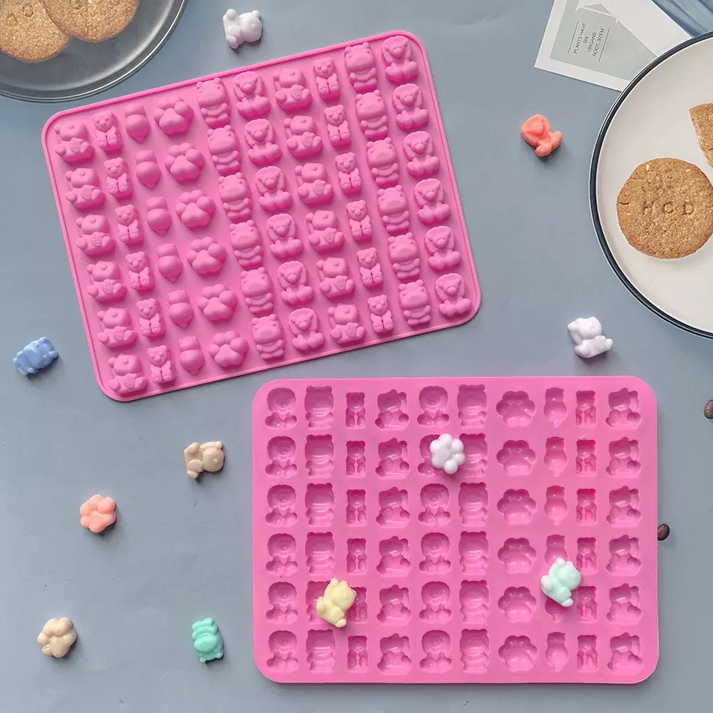 7個入りキャンディシリコンモールドと2個のドロッパーセット、 - Kitchen Baking Tray のレビューと価格