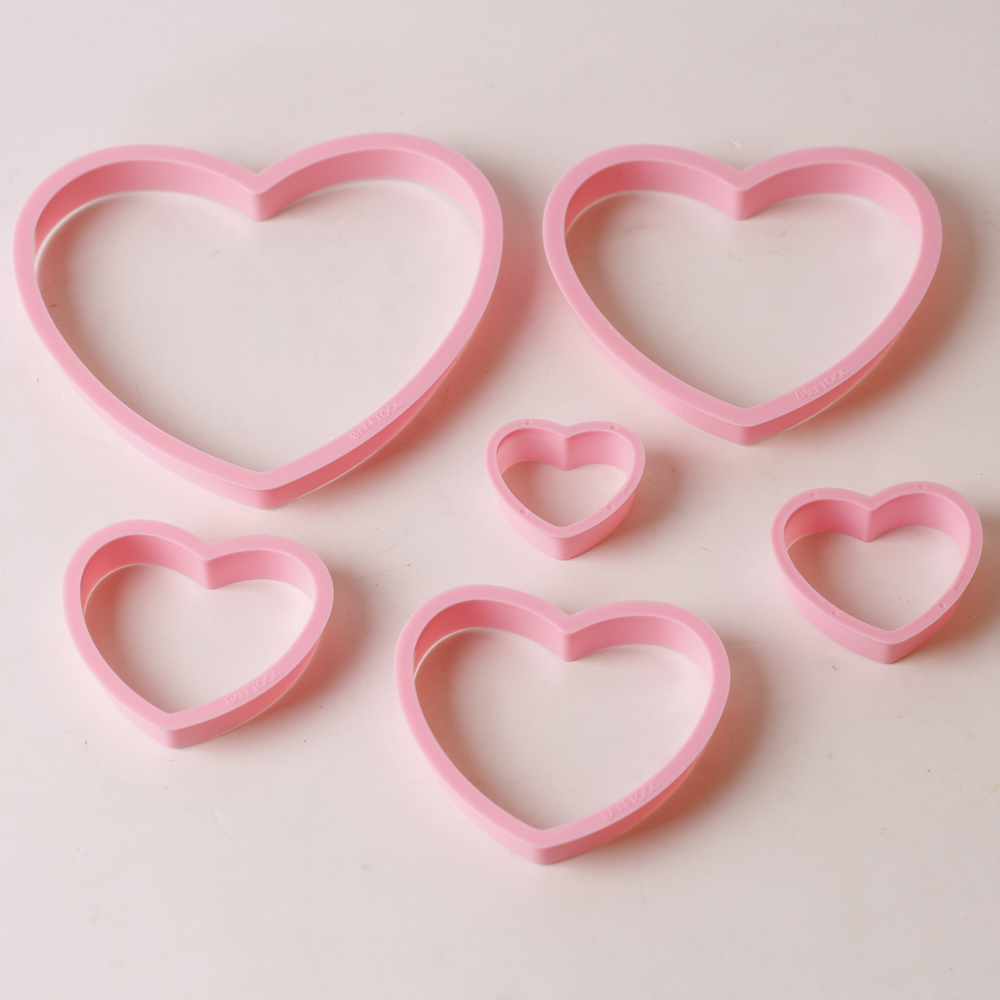 1 セット/3 セットピンクハートスターフラワークッキービス - Kitchen Baking Set のレビューと価格
