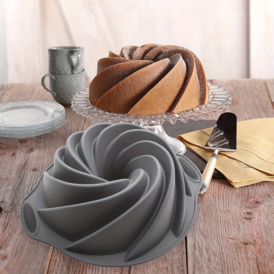 高品質シリコーンサイクロンケーキ型高温耐性家庭用オーブンベー - Kitchen Baking Utensils のレビューと価格