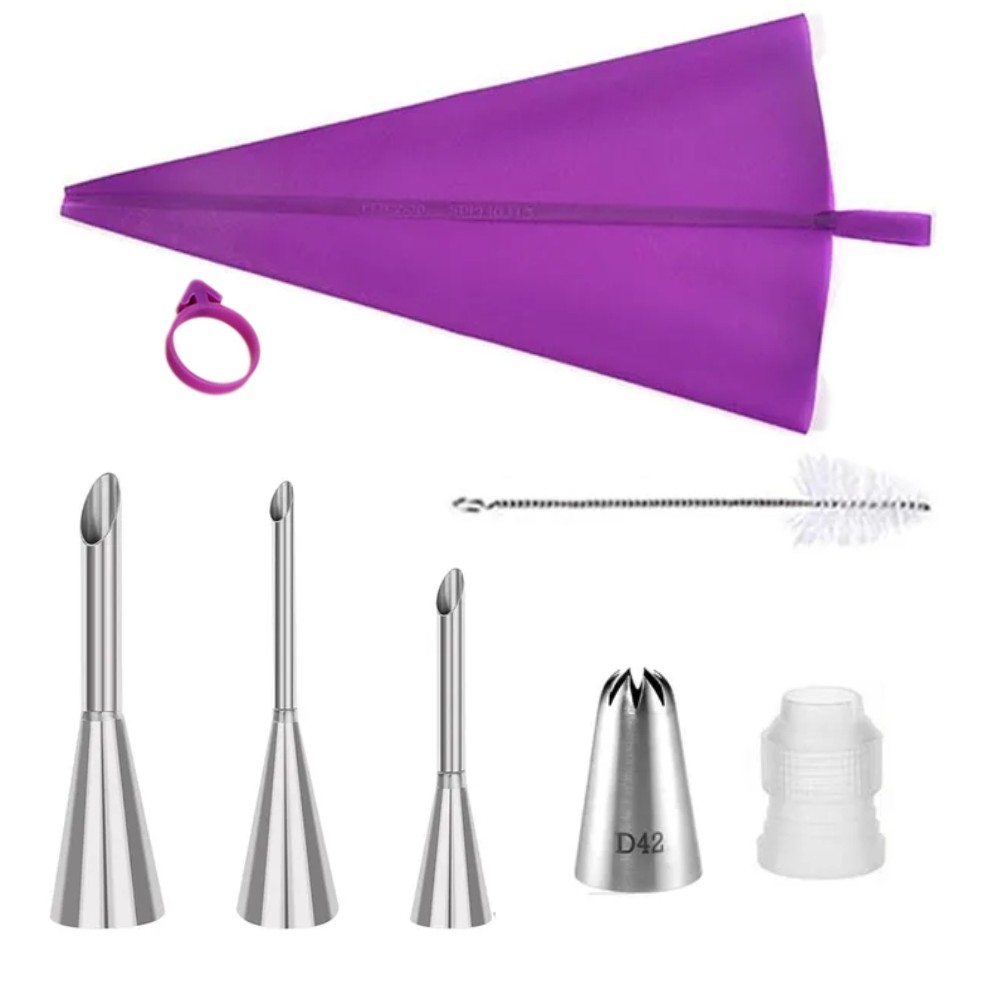 ステンレス製ケーキデコレーションノズルパイピングバッグセット - Kitchen Baking Equipment のレビューと価格