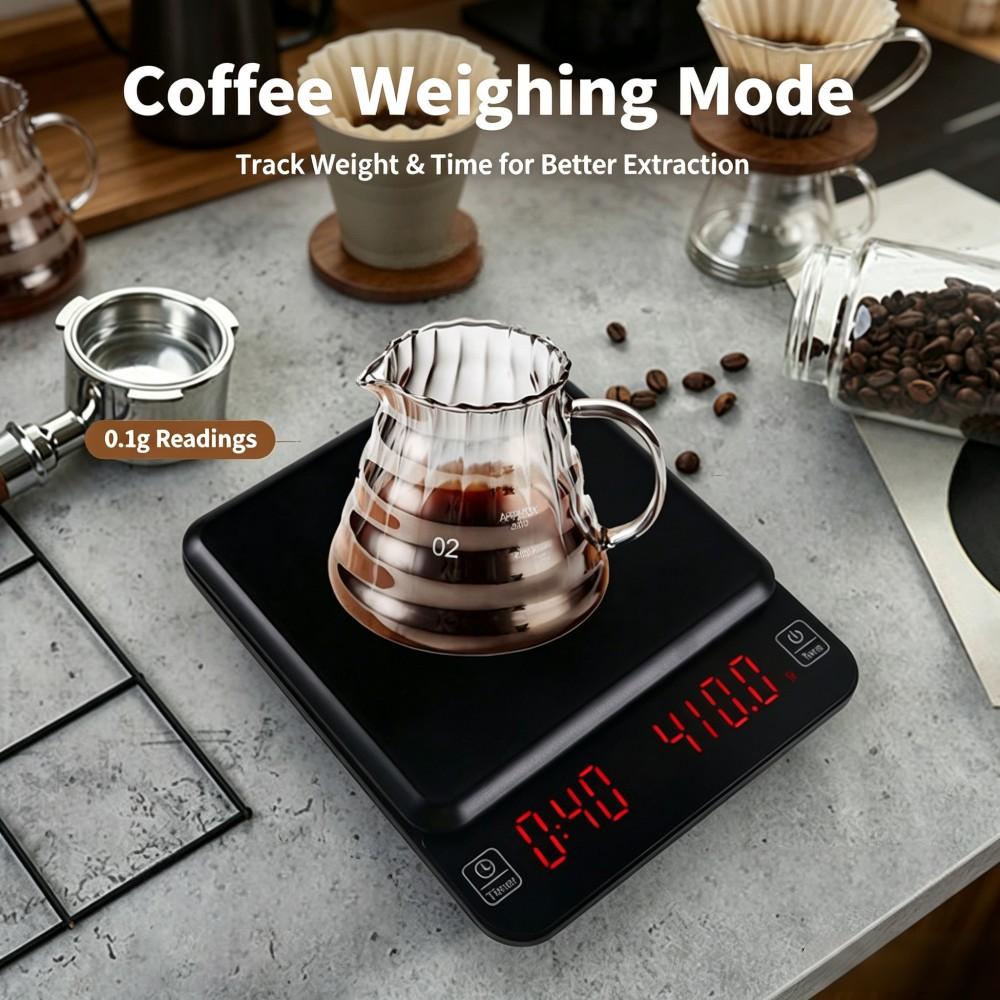 3kg/0.1g高精度デジタルコーヒースケール、LEDポータ - Kitchen Baking のレビューと価格