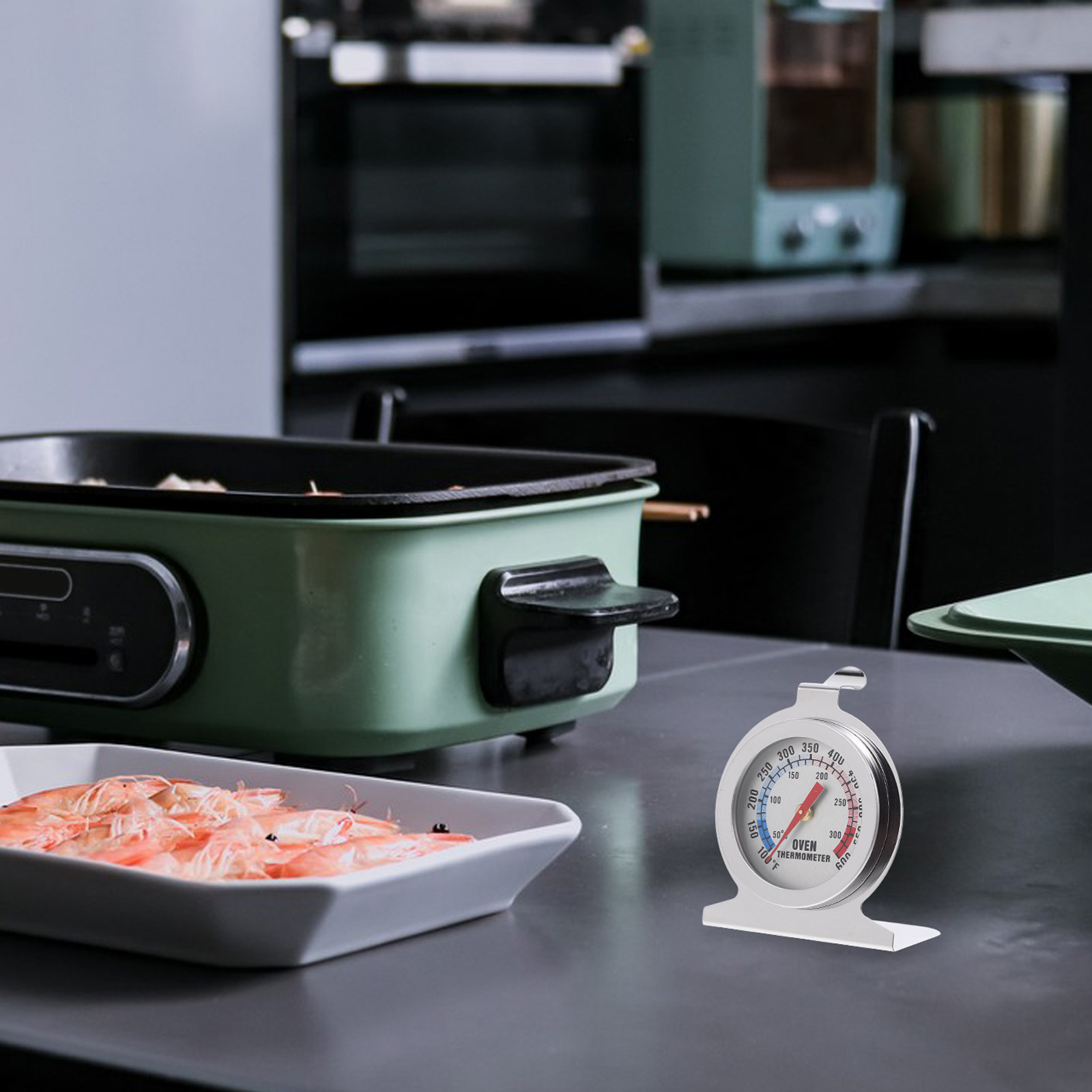 金属製オーブン温度計 ステンレス製 正確なキッチン温度計 ベ - Kitchen Baking Oven のレビューと価格
