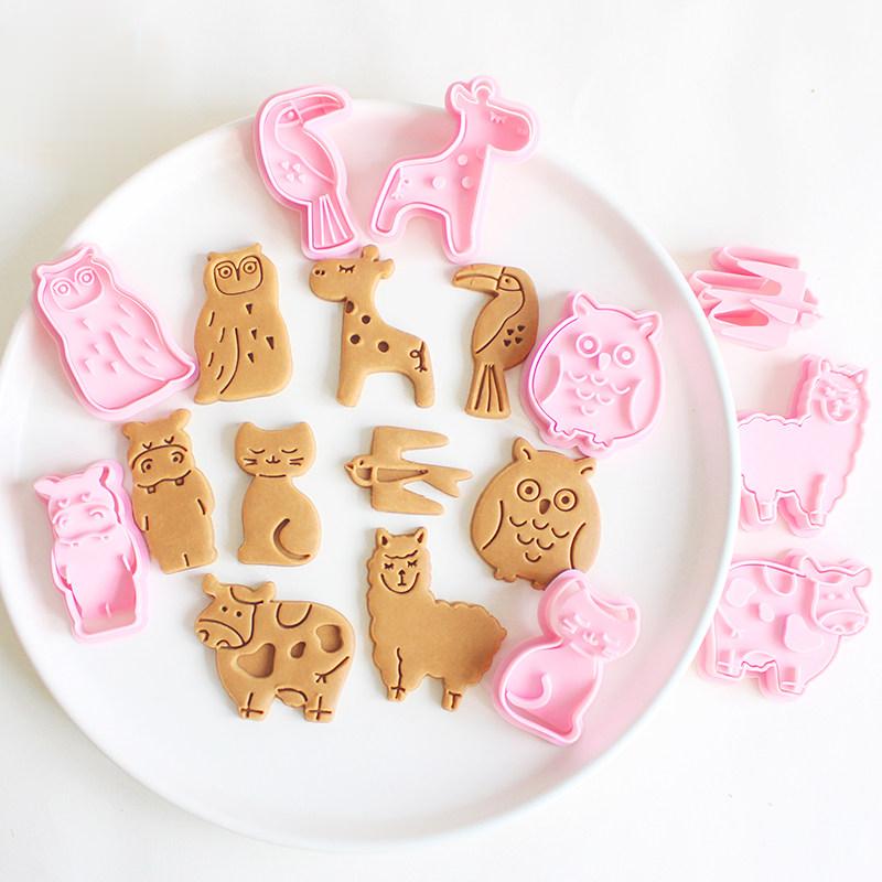 動物園の動物クッキーカッター抽象的なかわいいビスケット型スタ - Kitchen Baking Supplies のレビューと価格