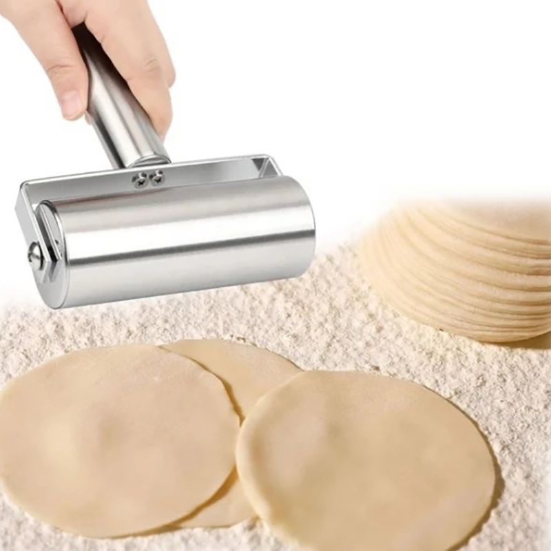 ステンレス鋼ダブルヘッドローリングピンノンスティック生地ペス - Kitchen Roller Baking のレビューと価格