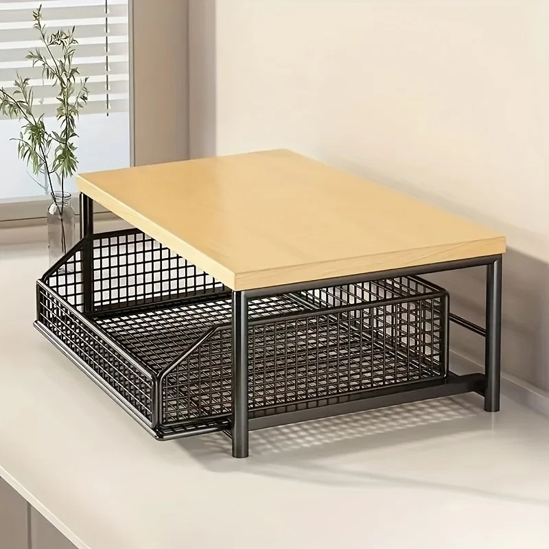 引き出しとベーキングラック付き縦型電子レンジスタンド 多機能 - Kitchen Baking Drawer のレビューと価格