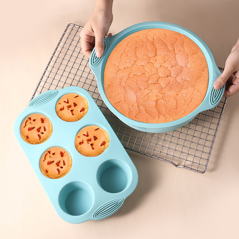 シリコーンケーキベーキングモールドセット高温耐性オーブンベー - Kitchen Baking Utensils のレビューと価格