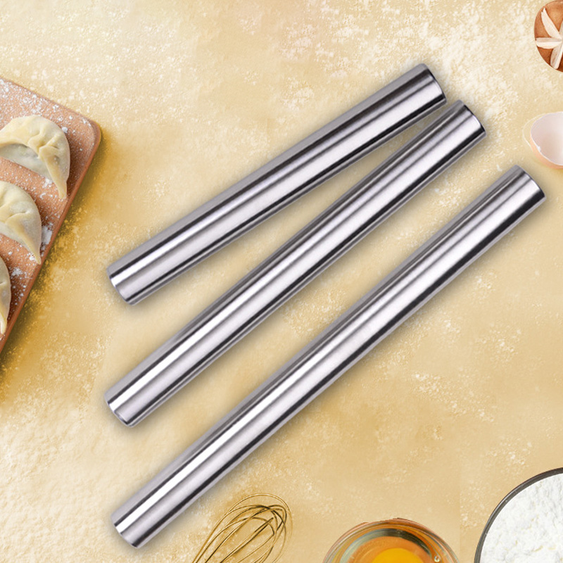 ステンレス鋼の焦げ付き防止麺棒,エンボス加工されたローラー, - Kitchen Roller Baking のレビューと価格