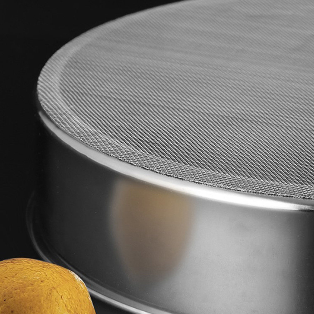 3 個のステンレス鋼小麦粉ふるいセットラウンドファインメッシ - Kitchen Baking Utensils のレビューと価格