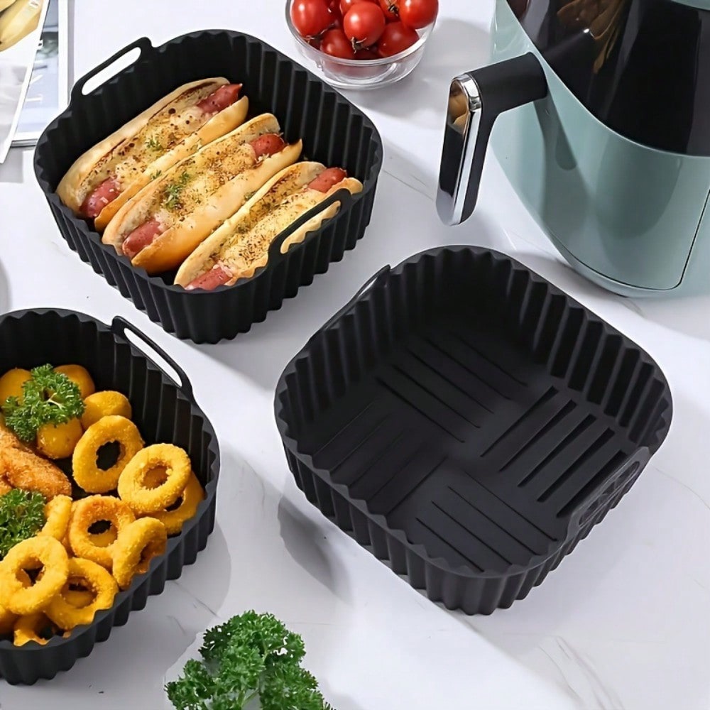 1個入り再利用可能なシリコン製エアフライヤーライナー、エアフ - Kitchen Baking Supplies のレビューと価格