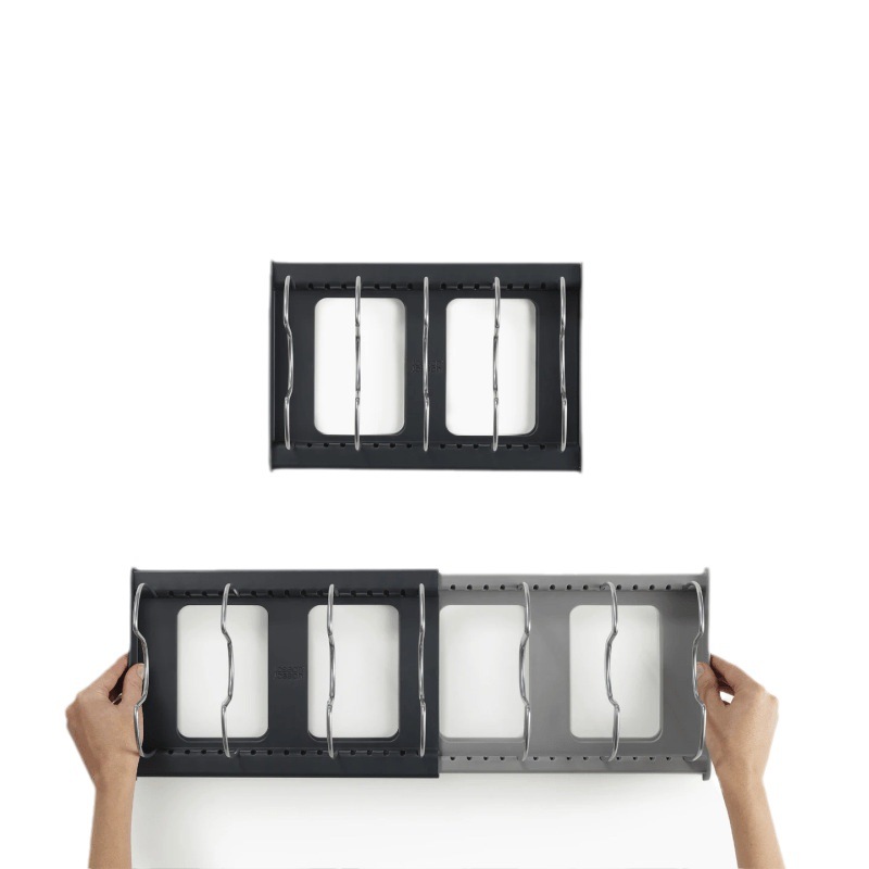 鍋、フライパン、蓋、ベーキングトレイ用の調整可能・拡張可能な - Kitchen Baking Drawer のレビューと価格