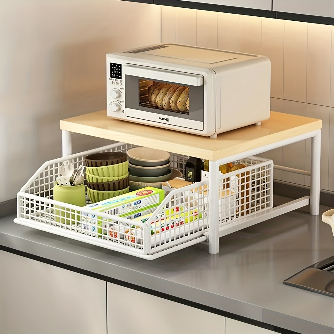 縦型電子レンジ台（引き出し＆ベーキングラック付き）、多機能キ - Kitchen Baking Drawer のレビューと価格