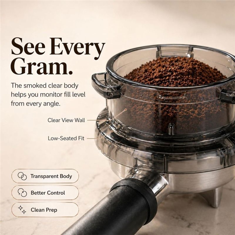 プロモーション！ツイストロック式ポルタフィルターファンネル  - Breville Espresso Barista Express のレビューと価格