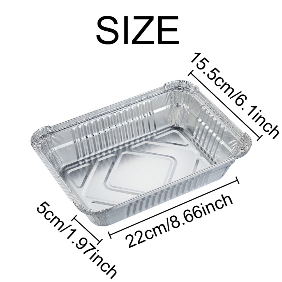 10/20 個使い捨てアルミ箔パン食品保存トレイ厚みのあるベ - Kitchen Baking Pan Storage のレビューと価格