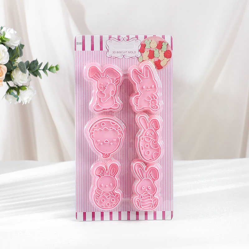 6 ピース/セットイースターバニークッキーカッターキッチンフ - Kitchen Baking Set のレビューと価格