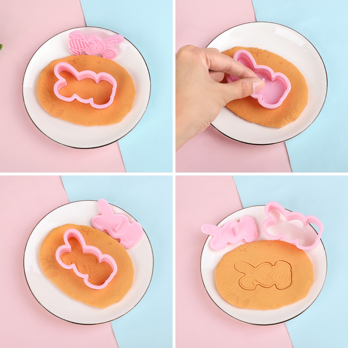 6 ピース/セットイースターバニークッキーカッターキッチンフ - Kitchen Baking Set のレビューと価格