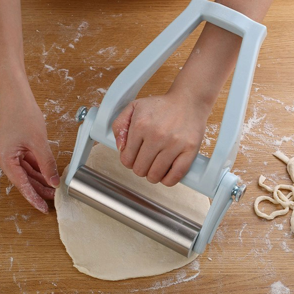 折りたたみ式ステンレス製生地ローラー ペストリーピザ用麺棒  - Kitchen Roller Baking のレビューと価格