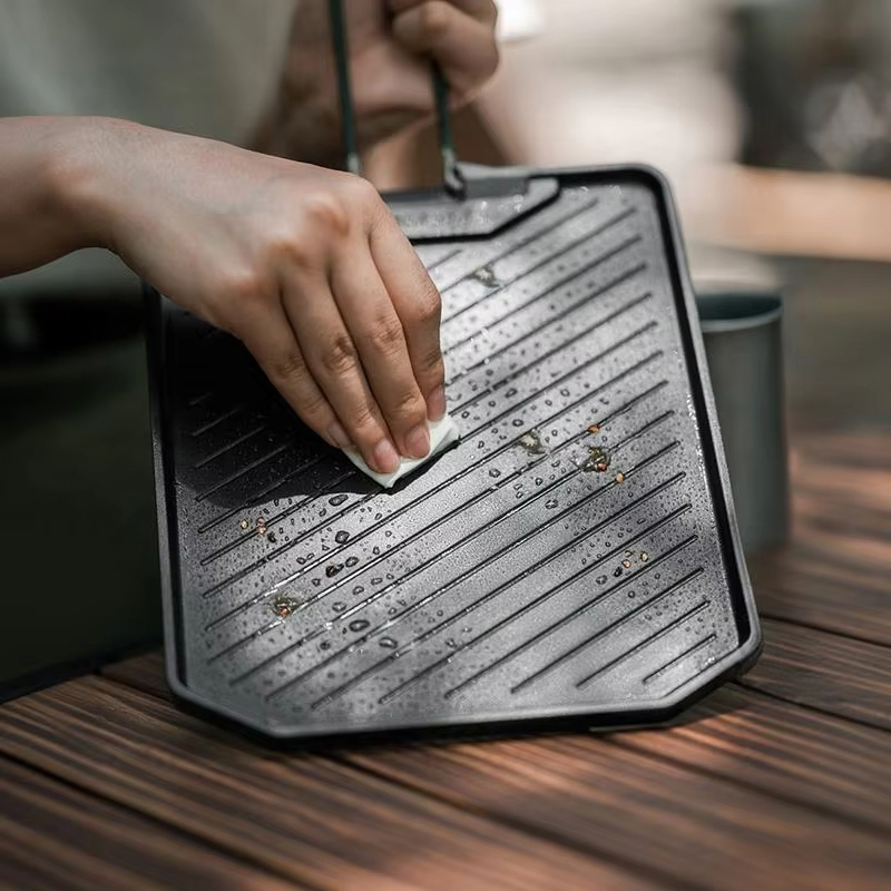 耐久性のある正方形ステンレス鋼グリルパン、ノンスティック、頑 - Kitchen Baking Tray Organiser のレビューと価格