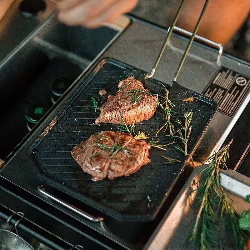 耐久性のある正方形ステンレス鋼グリルパン、ノンスティック、頑 - Kitchen Baking Tray Organiser のレビューと価格