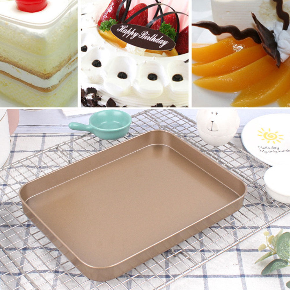 炭素鋼製長方形ケーキ型 10インチ ノンスティック ベーキン - Kitchen Baking Tray のレビューと価格