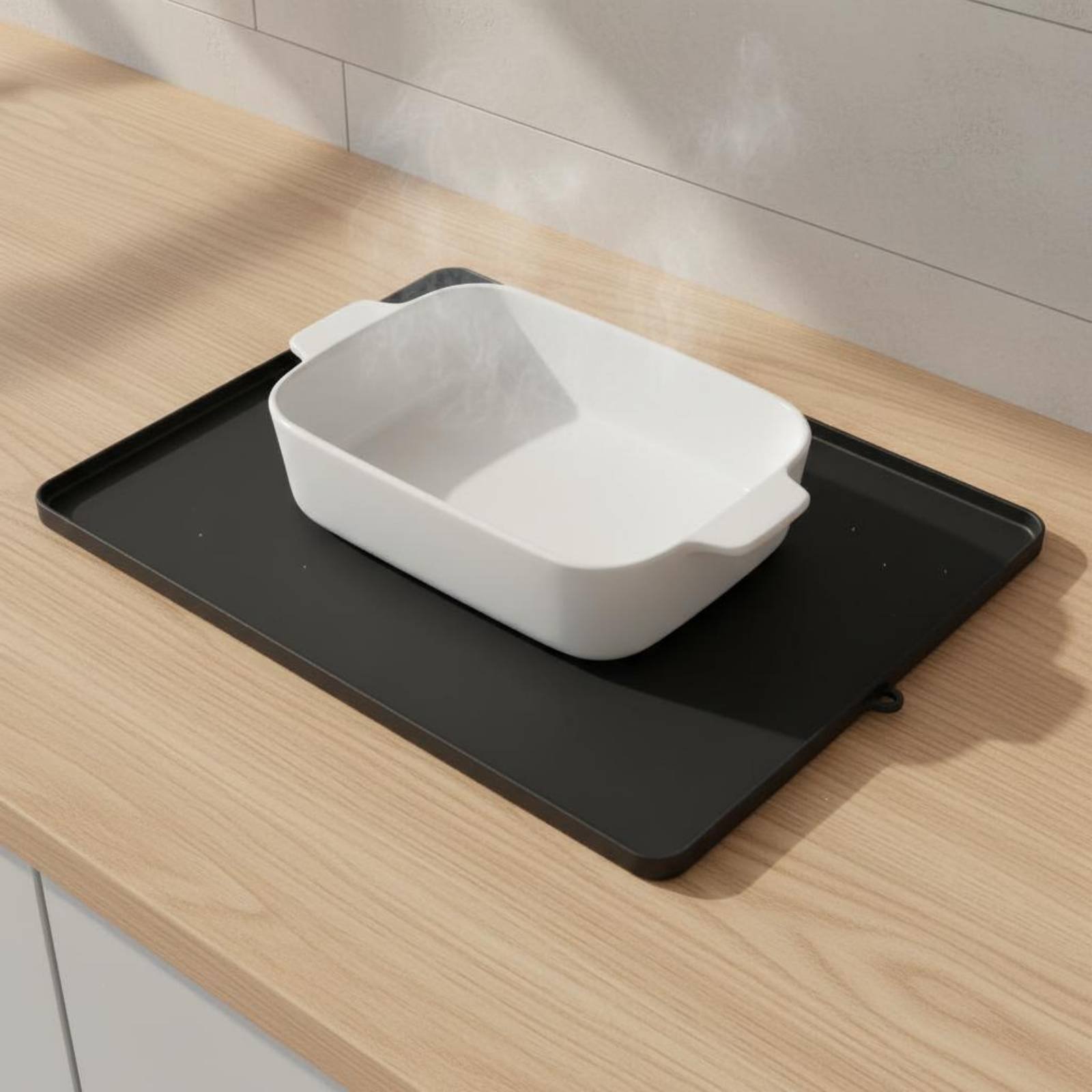 シリコン製電子レンジトップマット 柔軟な電子レンジトッププロ - Kitchen Baking Tray のレビューと価格